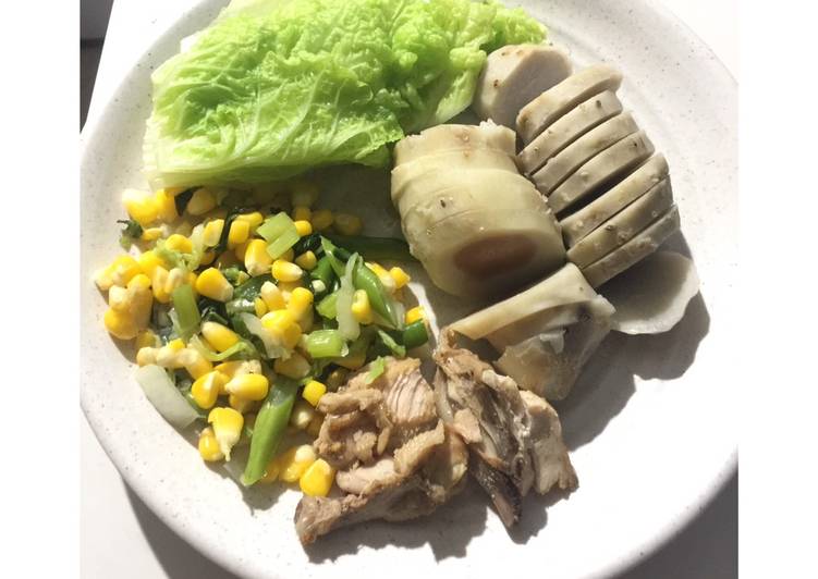 Resep Talas belitung mix sayur dan ayam (Diet PCOS), Lezat