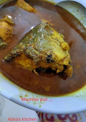 A picture of Rui machher jhol.