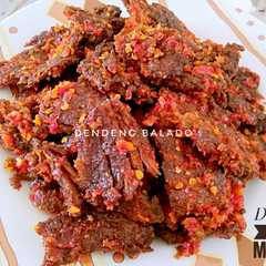 A picture of Dendeng Balado.