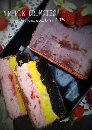 Foto resep Triple Brownies