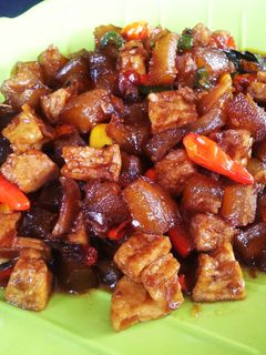 Foto resep Tumis kikil tahu spesial 
