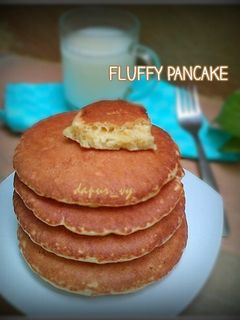 Foto resep FLUFFY PANCAKE, Empuk & Bersarang