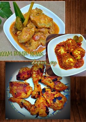 Foto resep AYAM wangi pandan BUMBU RUJAK 3in1