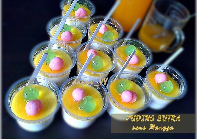 PUDING SUTRA saus Mangga + topping Agarrasa