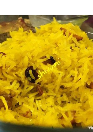 A picture of Kesariya Bhaat.