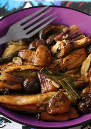 Una foto de Receta de berenjenas al horno con limón