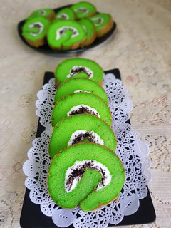 Foto resep Bolu gulung pandan ekonomis
