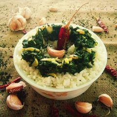 A picture of Bangladeshi Radish Greens (Leaf) stir fry Recipe 🍲.