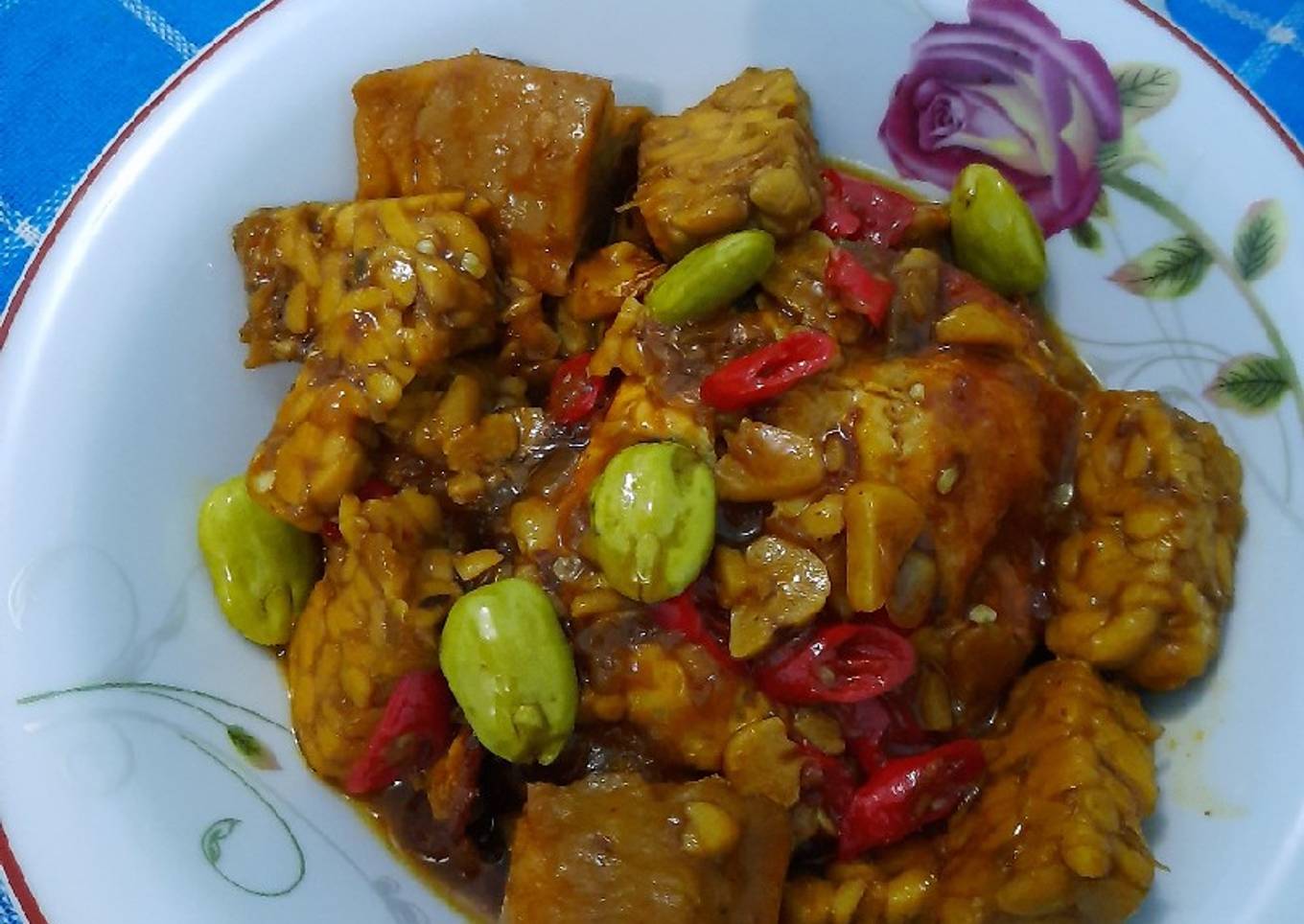 Oseng Bumbu Manis (Tempe, Tahu Bakso, Telur)