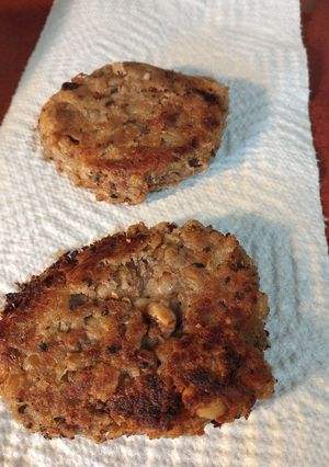 A picture of Blackeyed Pea Patties from the South.