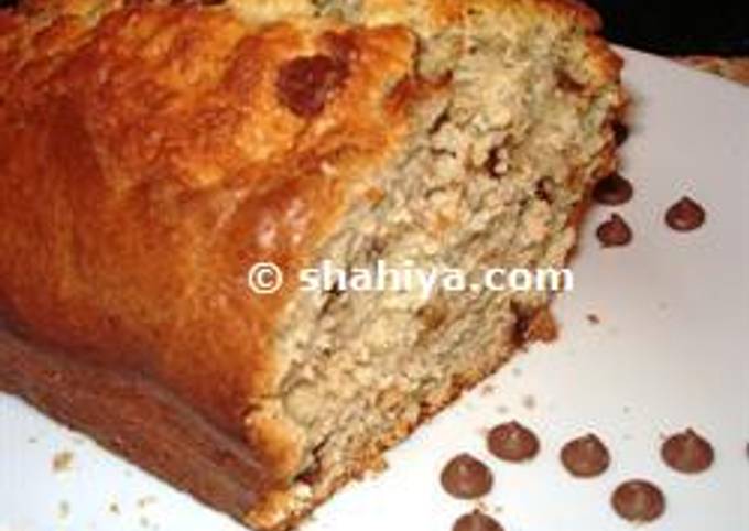 Banana Cake with Chocolate Chips