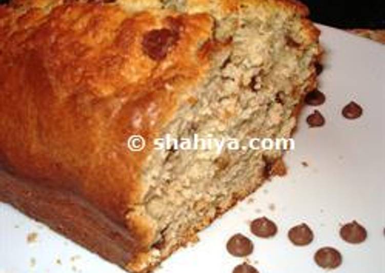 Recipe of Super Quick Banana Cake with Chocolate Chips
