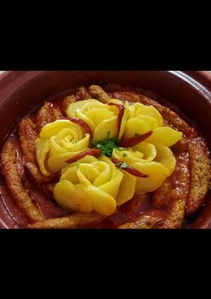 صورة لوصفة طاجين البنة