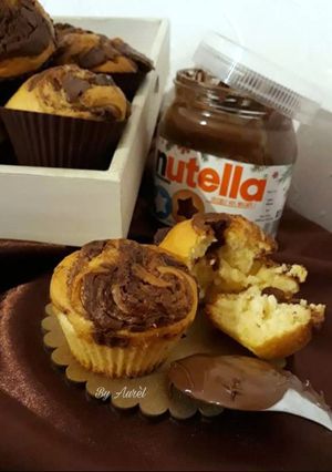 Une photo de ☆Cupcakes Marbrés au Nutella©☆