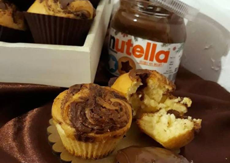 La Meilleur Recette De ☆Cupcakes Marbrés au Nutella©☆