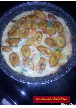 A picture of Plantain fritata.