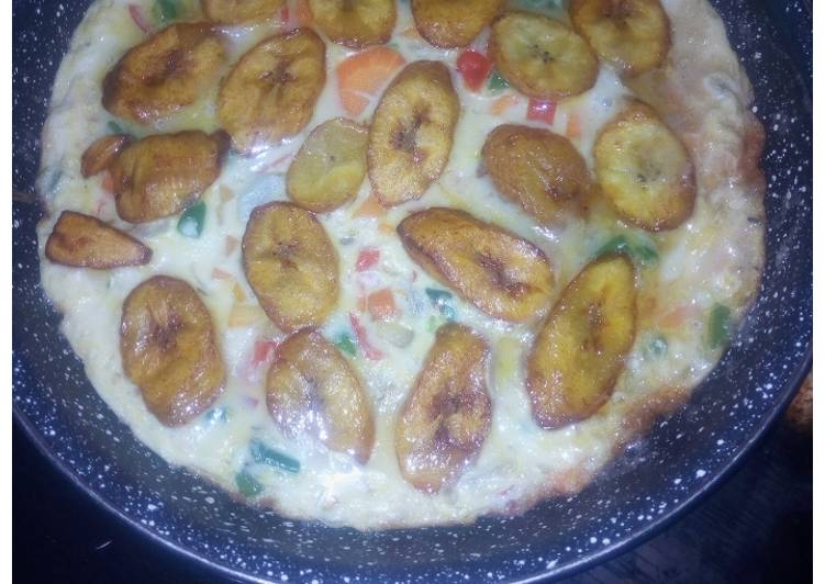 Plantain fritata