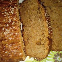 A picture of Sim sim Banana bread.