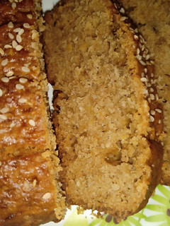 A picture of Sim sim Banana bread.