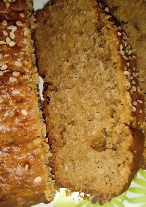 A picture of Sim sim Banana bread.