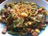 แฮมสแปมกับมะระผัดไข่