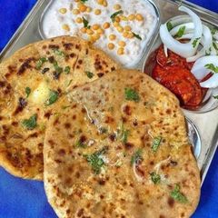 Aloo parotha A picture of Aloo parotha.