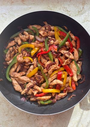 Csirke fajitas recept fotója