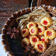 Cheese Strawberry Thumbprint Cookies