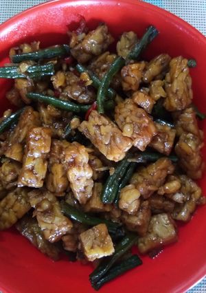 Foto resep Ongseng tempe kacang panjang