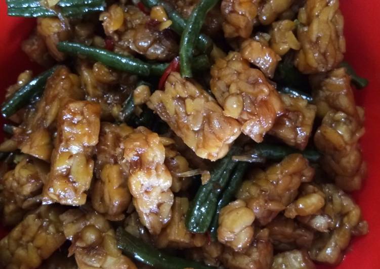 Langkah Mudah untuk mengolah Ongseng tempe kacang panjang Anti Gagal