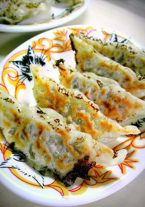 A picture of Veggie-Packed! Napa Cabbage Gyoza.