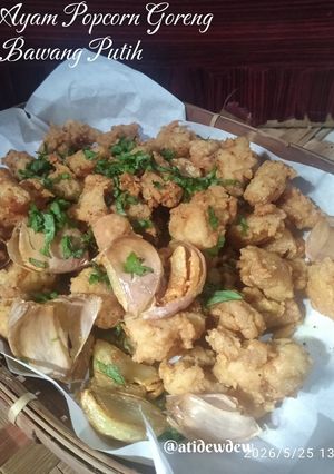 Foto resep Ayam Popcorn Goreng Bawang Putih