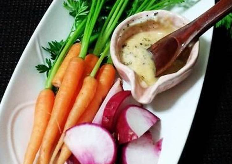 Step-by-Step Guide to Prepare Homemade Fresh Vegetables with Mayo-Miso Dip
