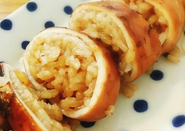 How to Make Speedy Ika Meshi (Rice Stuffed Squid)