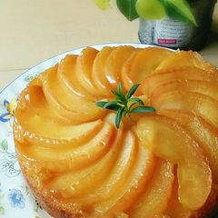 A picture of Apple Upside Down Cake.