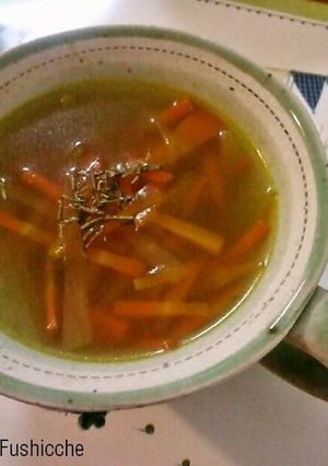 A picture of Yacon Carrot Soup.