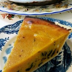 A picture of Kabocha Pumpkin Pie.