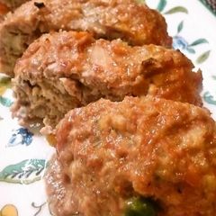 Meat Loaf with Tofu and Veggies A picture of Meat Loaf with Tofu and Veggies.