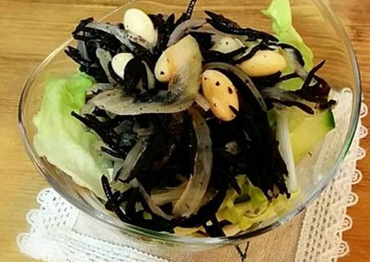 Hijiki and Soy Bean Salad