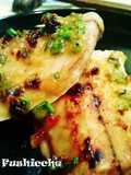 Grilled Mackerel with Miso and Spring Onion Glaze