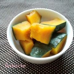 A picture of Steamed Kabocha Squash (Kabocha-ni).