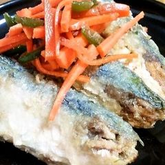 A picture of Horse Mackerel Nanbanzuke Marinade (Aji Nanbanzuke).