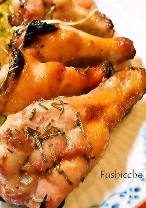 A picture of Maple Roasted Chicken Legs.