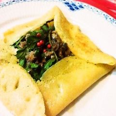 A picture of Anchovy and Rocket Cheese Crepe.