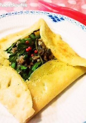 A picture of Anchovy and Rocket Cheese Crepe.