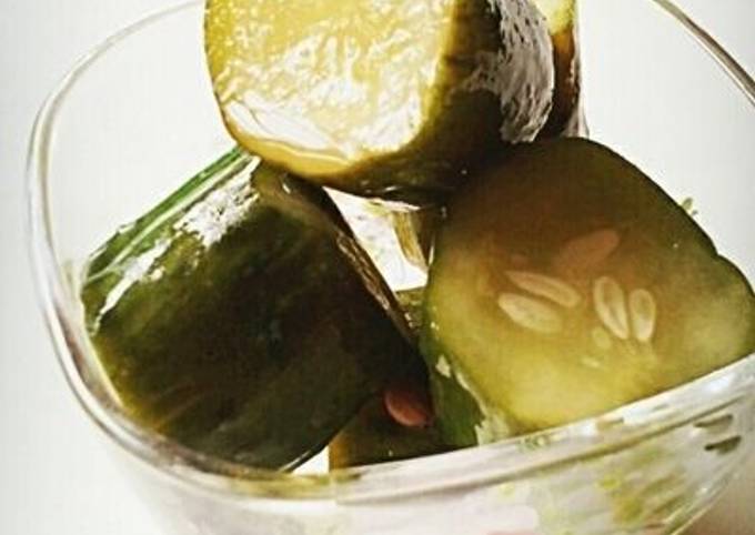 Cucumbers and Sweet Red Pepper Pickles