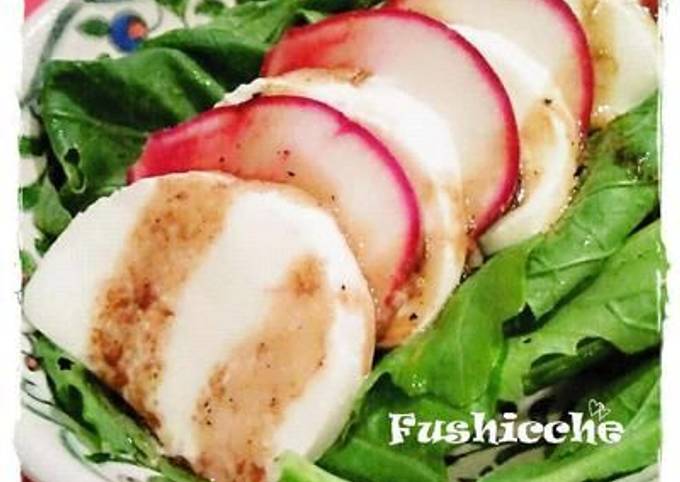 Mozzarella Cheese and Turnip Salad