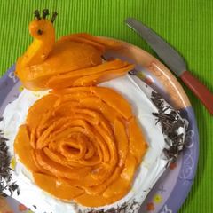 A picture of Mango cake.