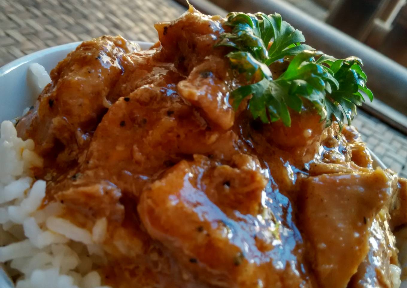 Tanak Lada Ayam Spesial (Ayam Saus Lada hitam)