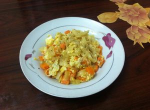 Hình của món Mì xào trứng.